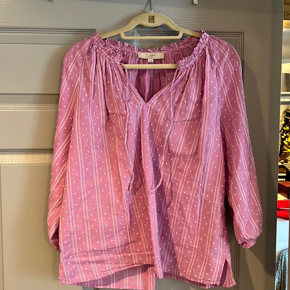Lilac Ann Taylor Loft lightweight top
